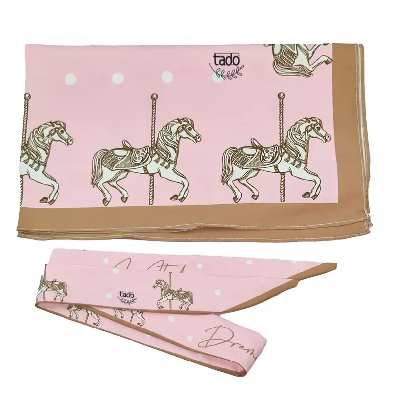 دستمال سر و گردن زنانه تادو مدل SSK105 بهمراه دستبند