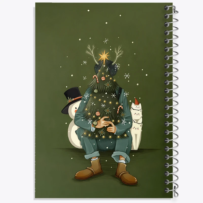 دفتر مشق 100 برگ خندالو طرح کریسمس (Christmas) کد N3239