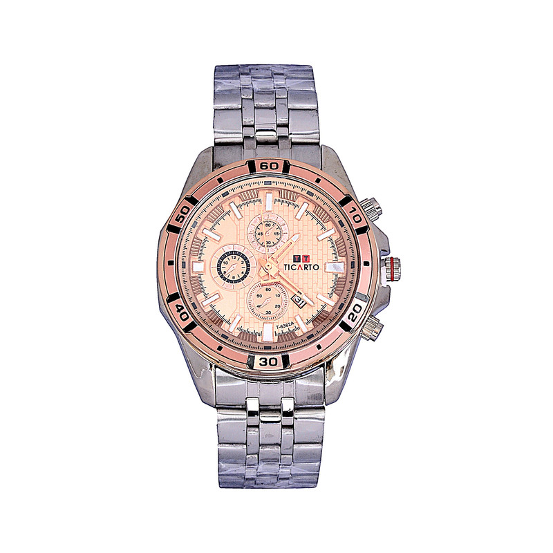 ساعت مچی عقربه‌ای مردانه کوارتز تیکارتو مدل کلاسیک کد T-6362A