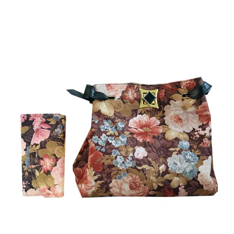 کیف پول و کیف لوازم آرایش زنانه ماسیمو دوتی مدل گل دار