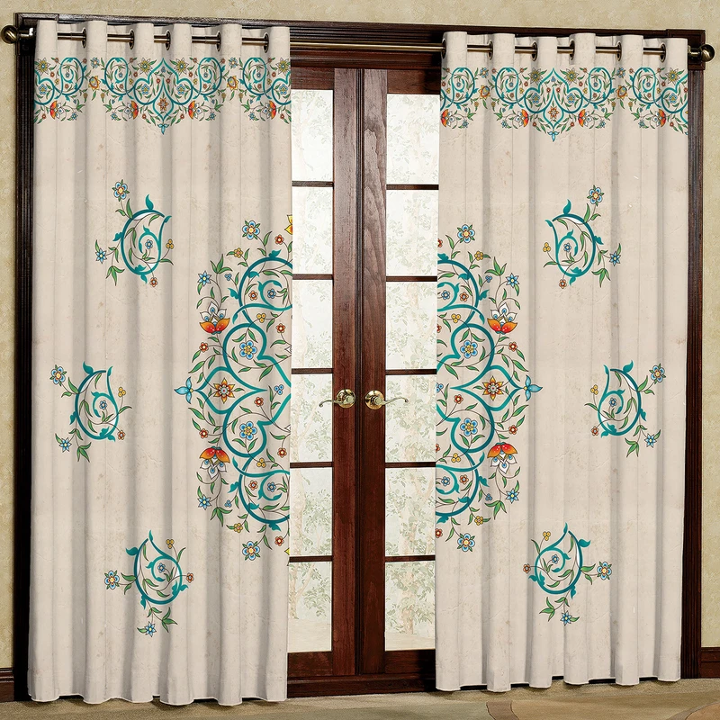 پرده مدل پانچی کد 001 سایز 140x280 سانتی متر