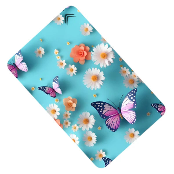 استیکر کارت طرح گلدار مدل CAC427-K-G1-149