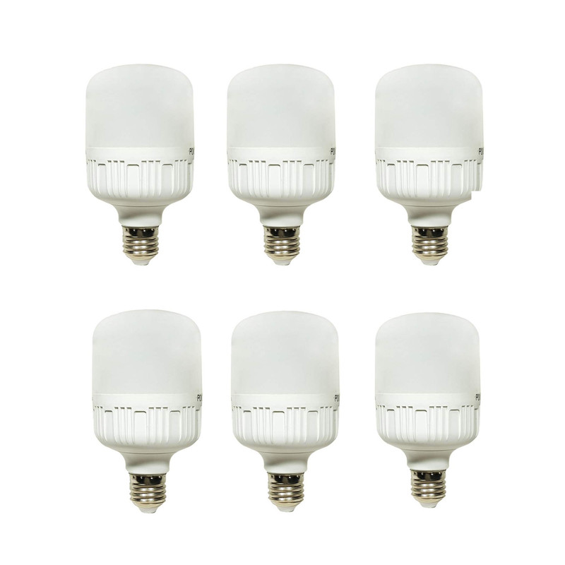 لامپ ال ای دی 20 وات پوکلا کد 6-20 پایه E27 بسته 6 عددی