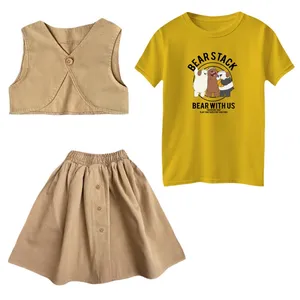 ست 3 تکه لباس دخترانه مدل سه خرس