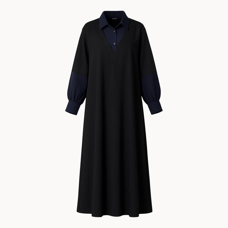 مانتو عبایی زنانه مدل Verdelle کد M5498