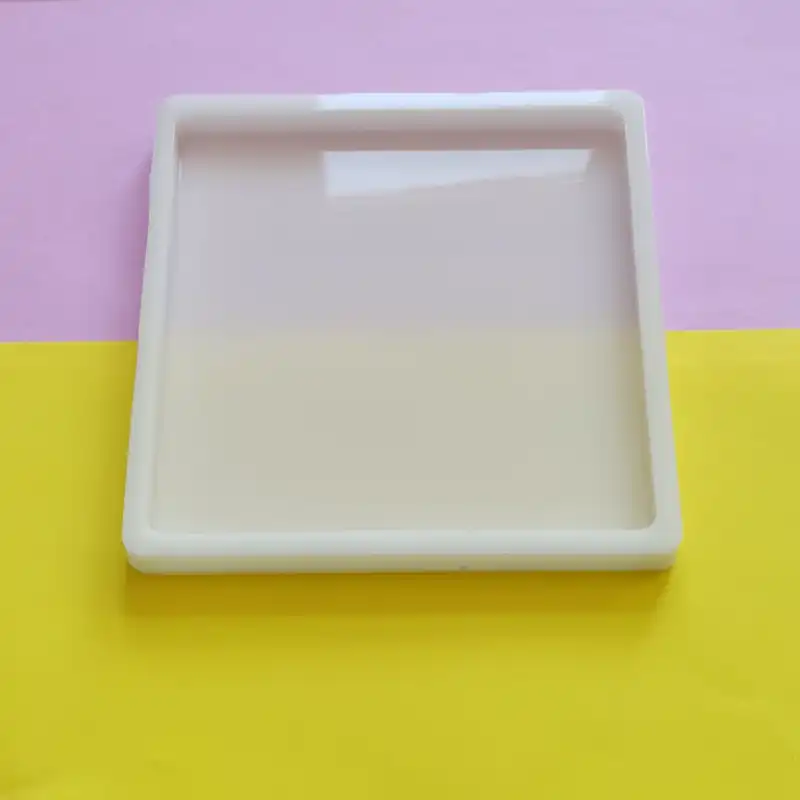 قالب رزین مدل زیر لیوانی طرح مربع کد SQ1