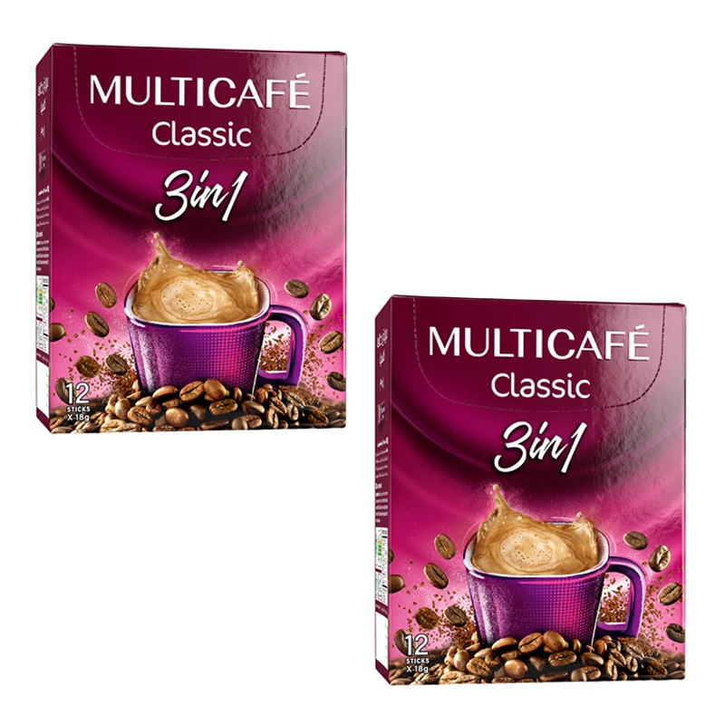 کافی میکس 3 × 1 مولتی کافه دو بسته 12 عددی