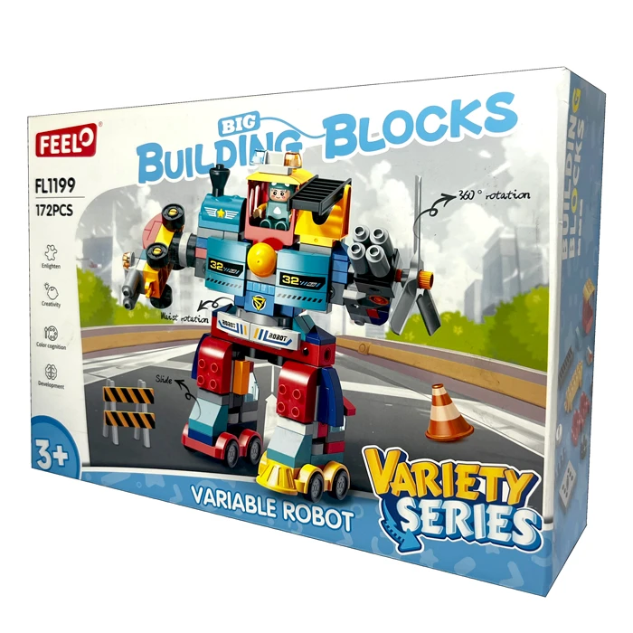 ساختنی 172 تکه فلوو مدل ربات تبدیل شونده