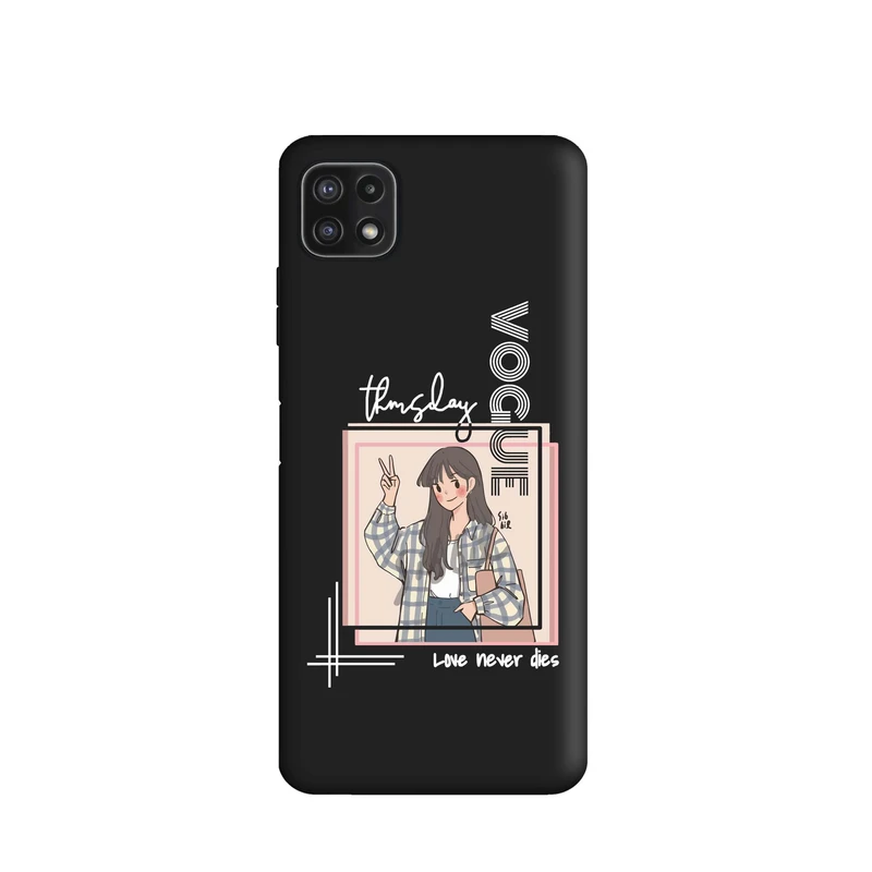 کاور قاب گارد طرح دخترونه کد t8416 مناسب برای گوشی موبایل سامسونگ Galaxy A22 5G