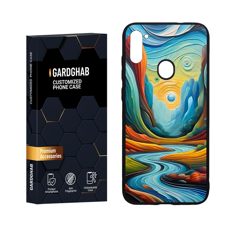  کاور گارد قاب مدل پشت گلس هنری مناسب برای گوشی موبایل سامسونگ Galaxy A11 / M11