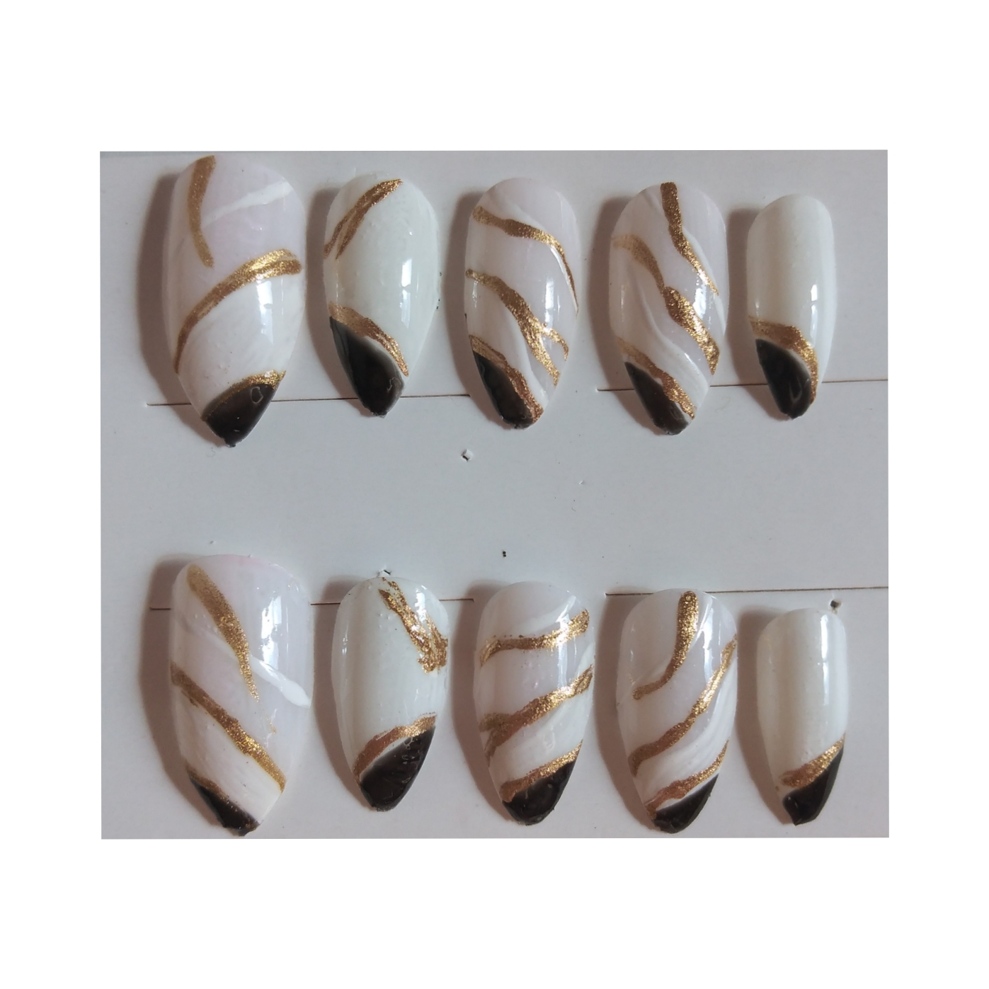 ناخن مصنوعی مدل کروم  بسته ده عددی