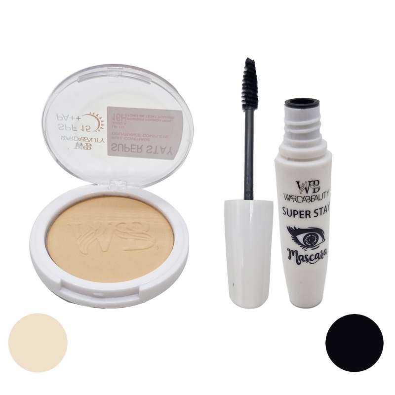 پنکیک وردا بیوتی مدل Infallible 24H شماره 01 کاور بالا به همراه ریمل ضد ریزش وردا بیوتی مدل Infallible 24H