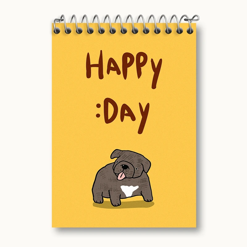 دفتر یادداشت 50 برگ خندالو مدل Happy Day کد N903