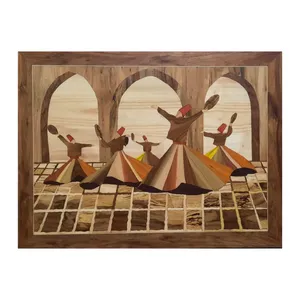 تابلو معرق کاری طرح سماع مولانا کد 1