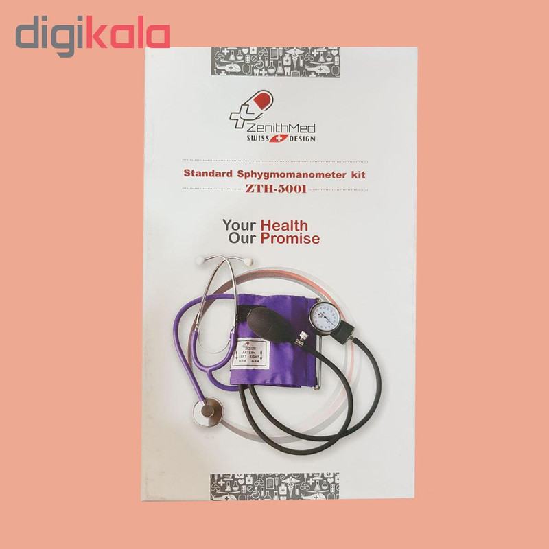 فشارسنج عقربه ای زنیت مد مدل ZTH-5001 به همراه گوشی طبی زنیت مد مدل ZTH-5001