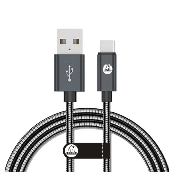 کابل تبدیل USB به USB-C کینگ کونگ مدل KING-GRN11 طول 1 متر