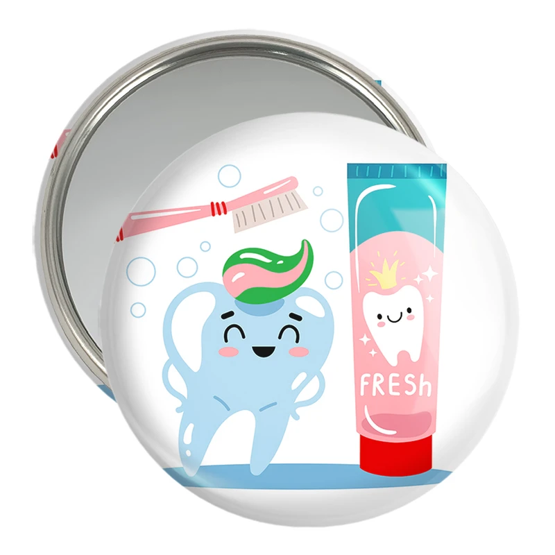 آینه جیبی خندالو مدل دندان و دندانپزشکی کودکانه کد 27766