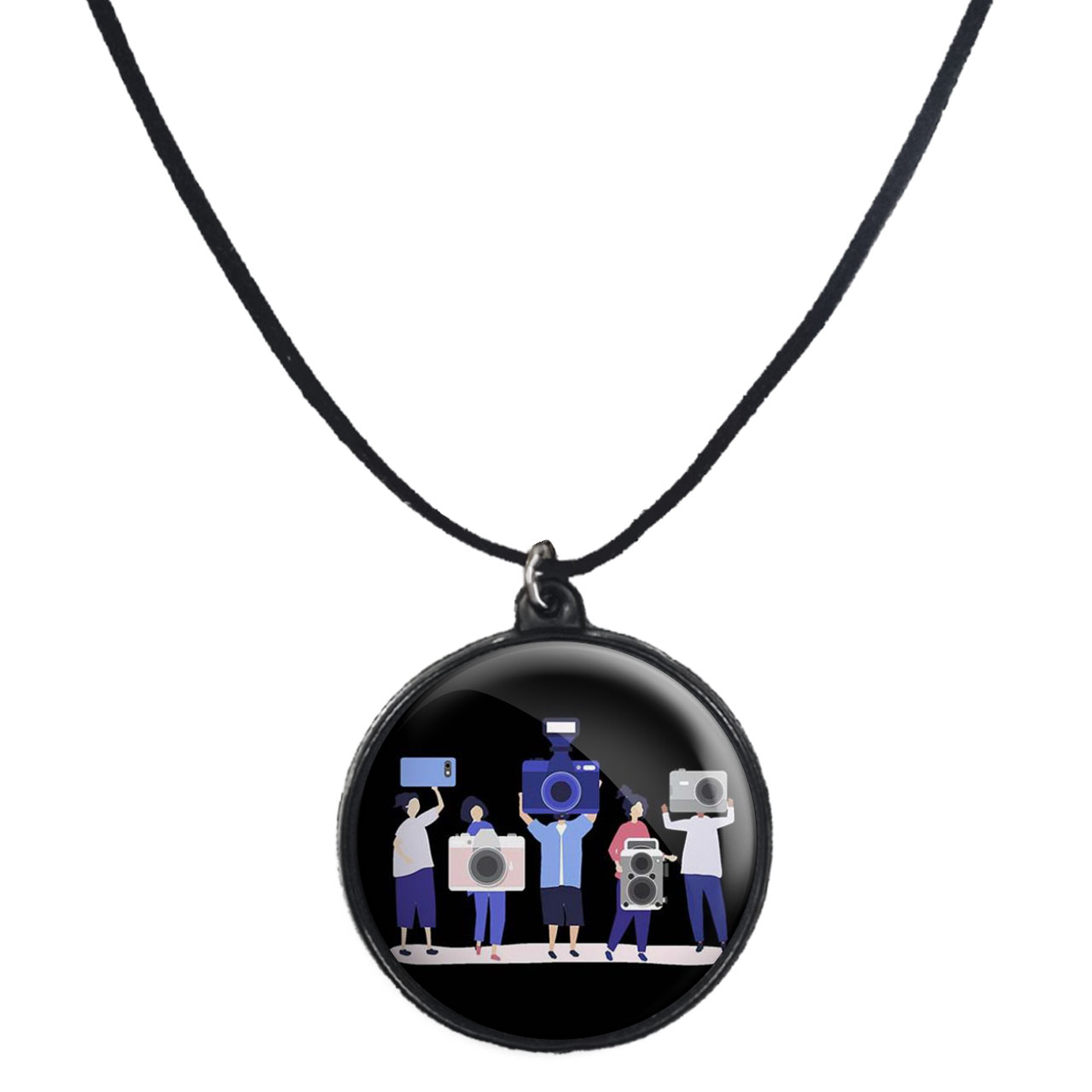 گردنبند پرمانه طرح عکاس کد pmb.5239 مدل دو طرفه