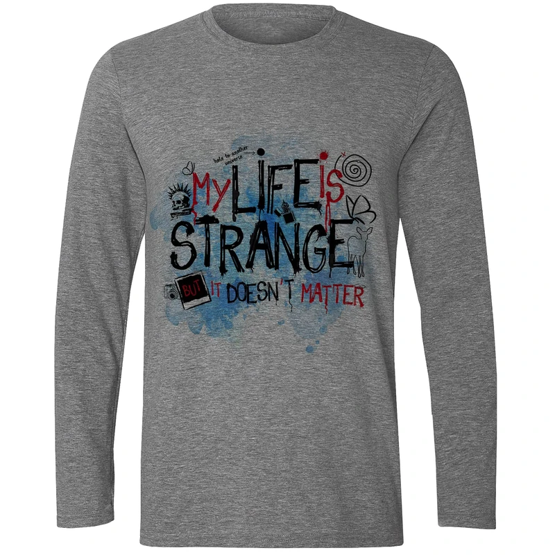 تی شرت آستین بلند مردانه مدل مای لایف W187