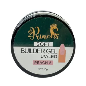 سافت ژل کاشت ناخن پرنسس مدل peach حجم 15 میلی لیتر