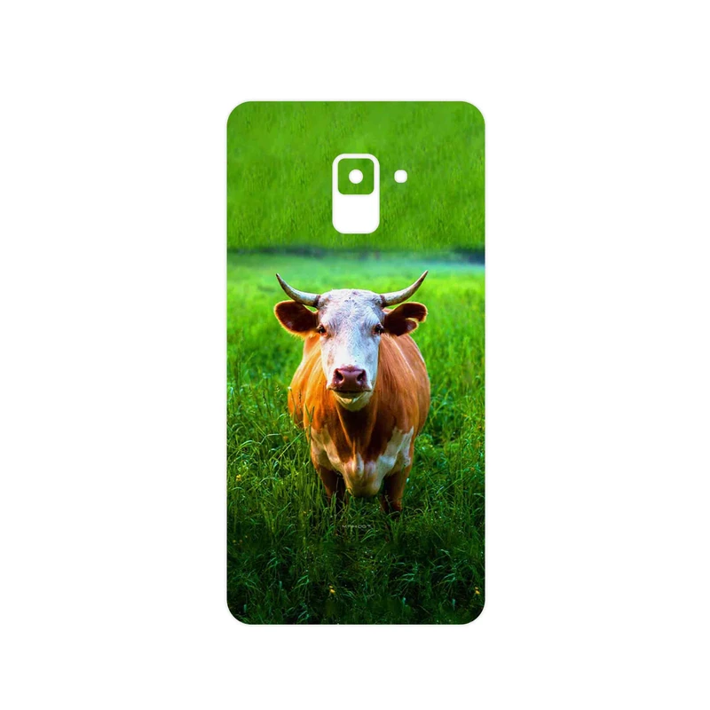برچسب پوششی ماهوت مدل Cow مناسب برای گوشی موبایل سامسونگ Galaxy A8 Plus 2018