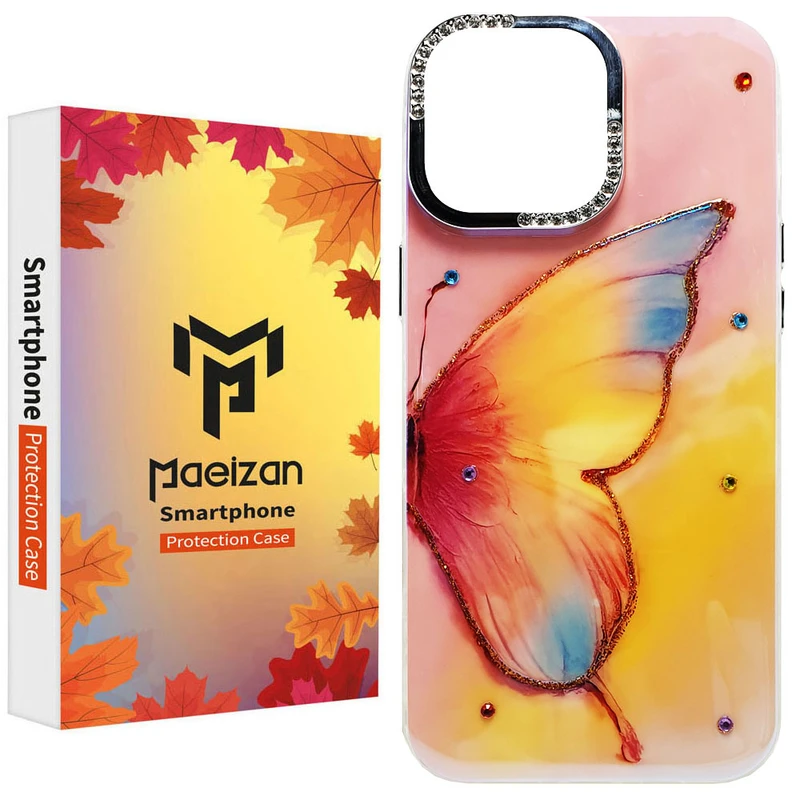 کاور پاییزان مدل پروانه جادویی طرح لاکچری مناسب برای گوشی موبایل اپل IPhone 16 Pro Max