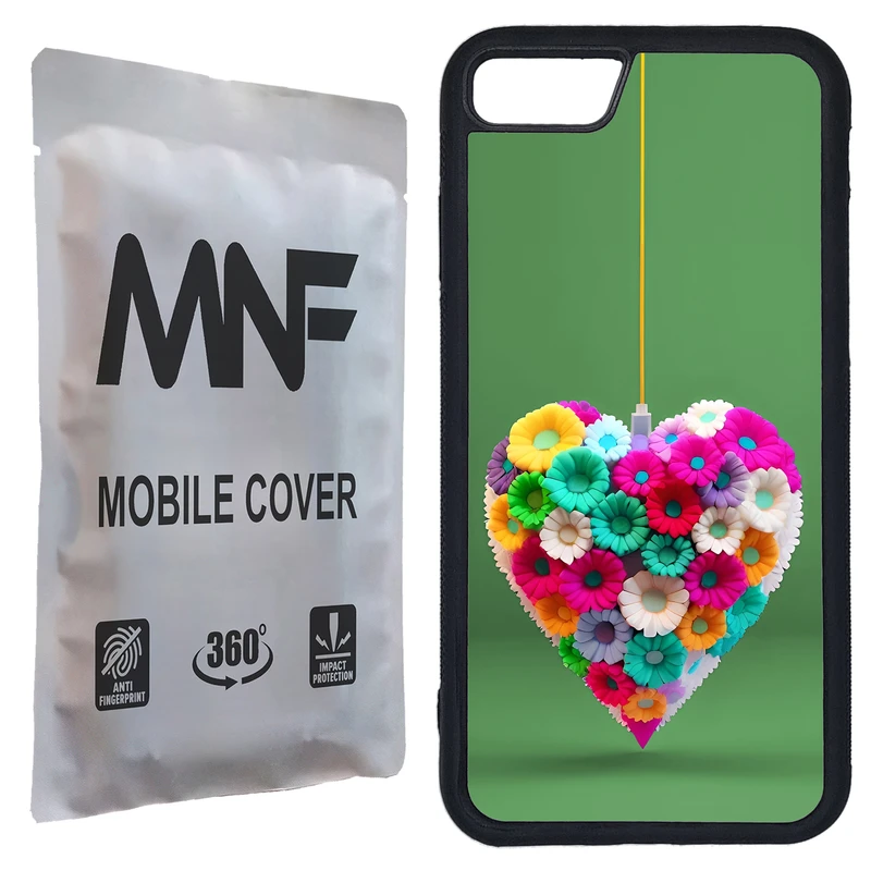 کاور ام ان اف طرح گل قلبی کد P-189 مناسب برای گوشی موبایل اپل iPhone SE 2020 / SE 2022