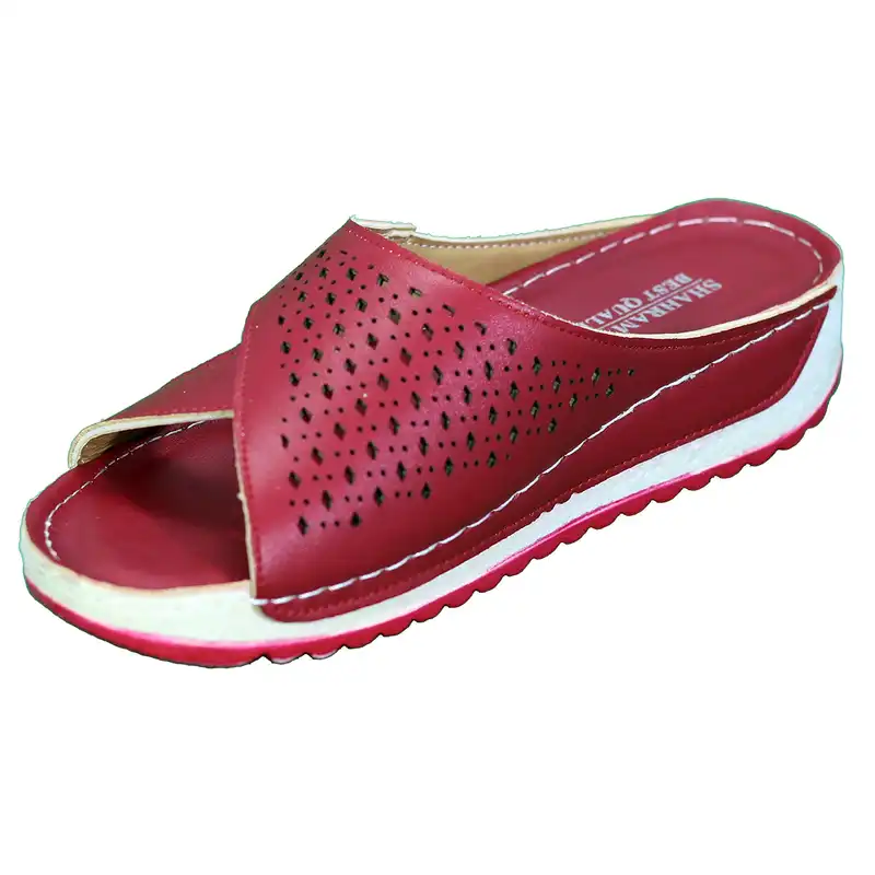 دمپایی زنانه شهرام طب مدل 1027 رنگ قرمز