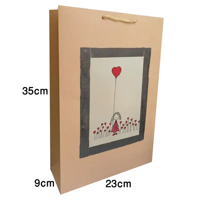 پاکت هدیه مدل ایستاده با قلب