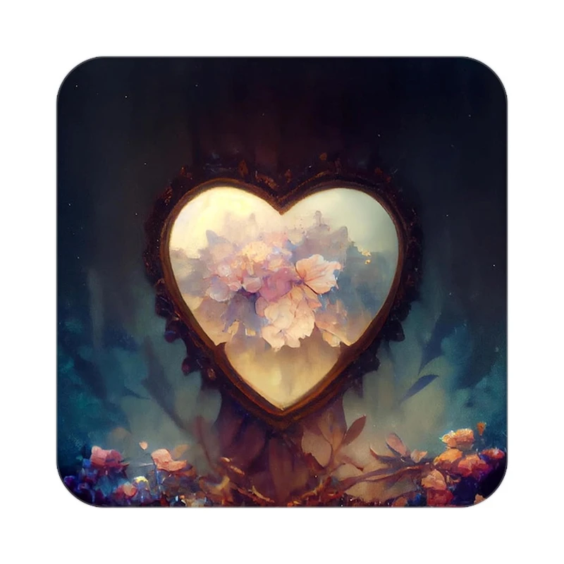 زیر لیوانی کاکتی مدل عاشقانه کد mp13597