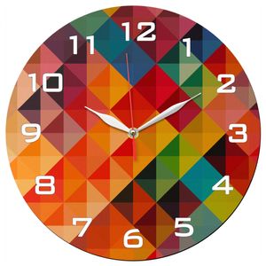 نقد و بررسی ساعت دیواری طرح رنگارنگ مدل 1108 توسط خریداران