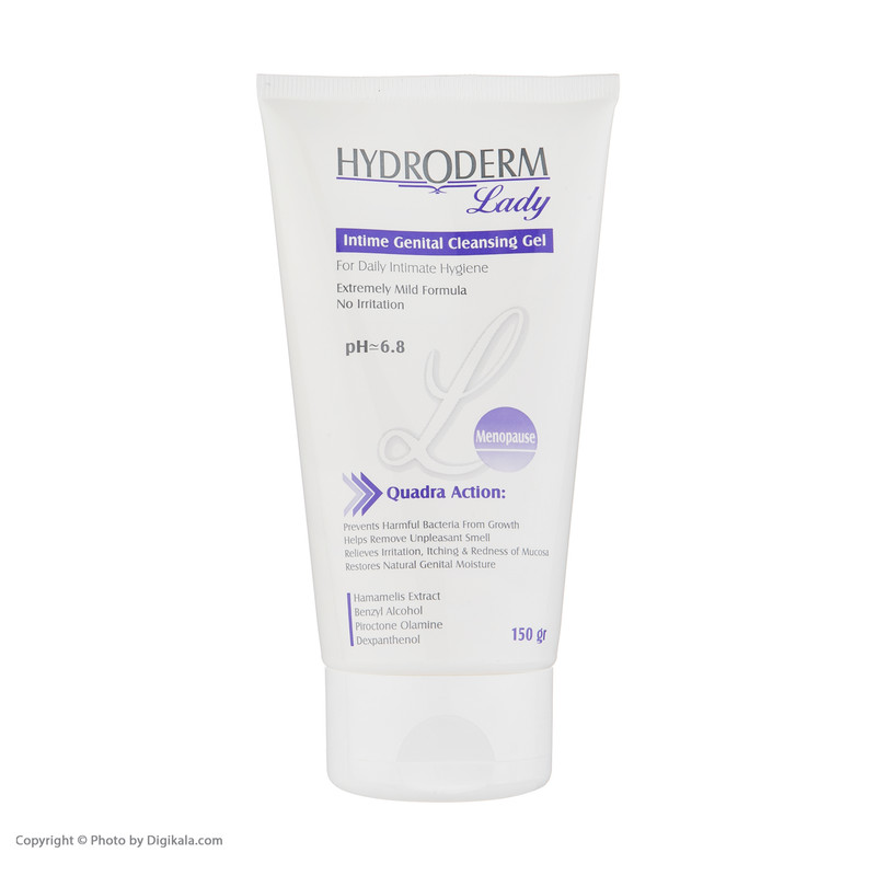ژل بهداشتی بانوان یائسه هیدرودرم مدل menopause وزن 150 گرم