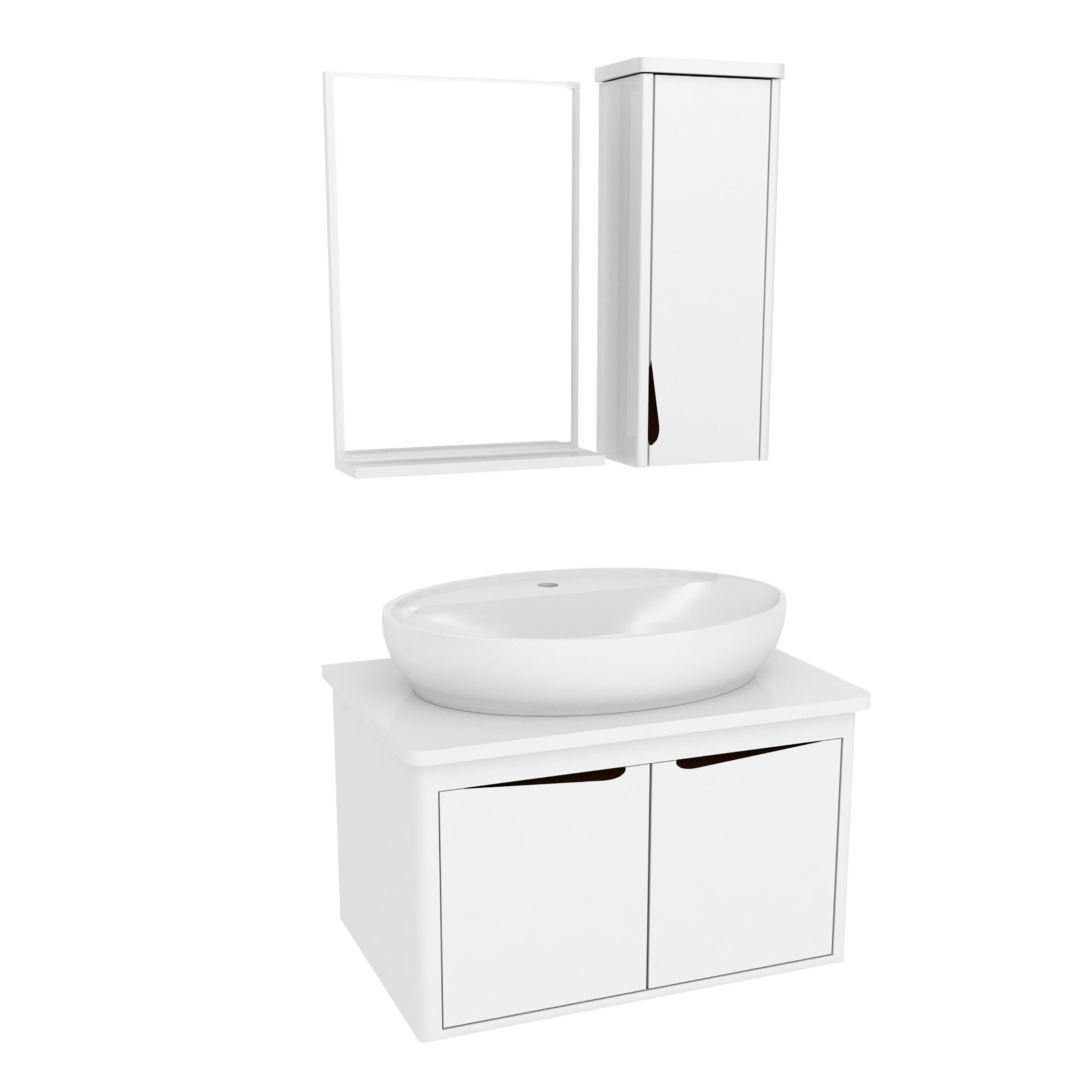 ست کابینت و روشویی مدل lux1265 به همراه اینه و باکس