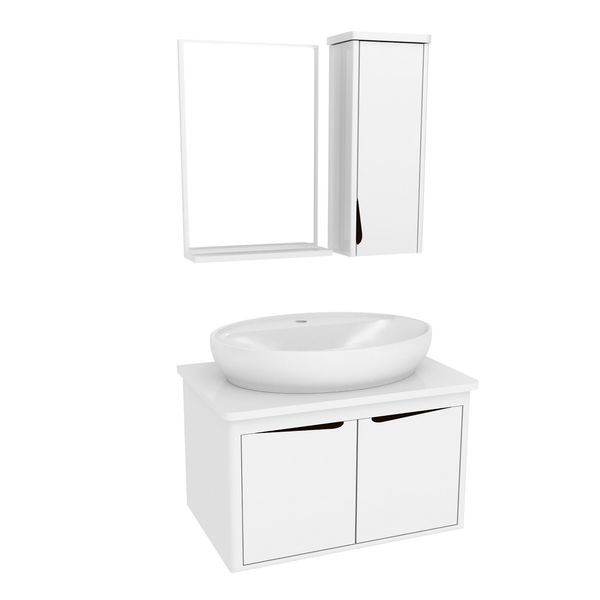ست کابینت و روشویی مدل lux1265 به همراه اینه و باکس