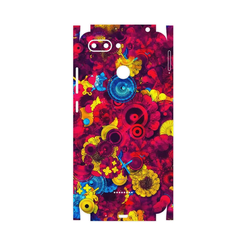 برچسب پوششی ماهوت مدل Vector Flower Garden Digital Art-FullSkin مناسب برای گوشی موبایل شیائومی Redmi 6