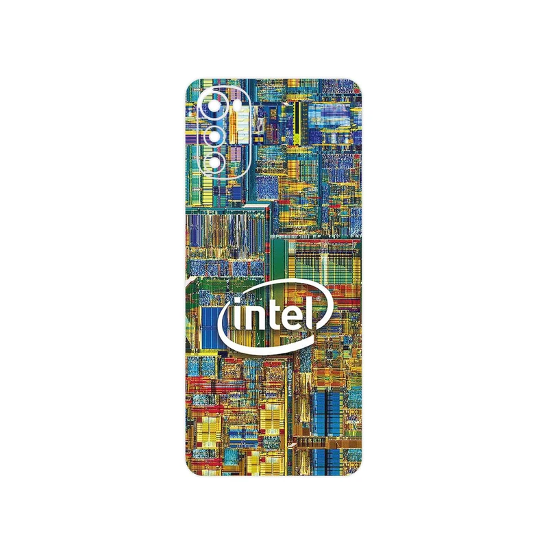 برچسب پوششی ماهوت مدل Intel مناسب برای گوشی موبایل موتورولا Moto E32s
