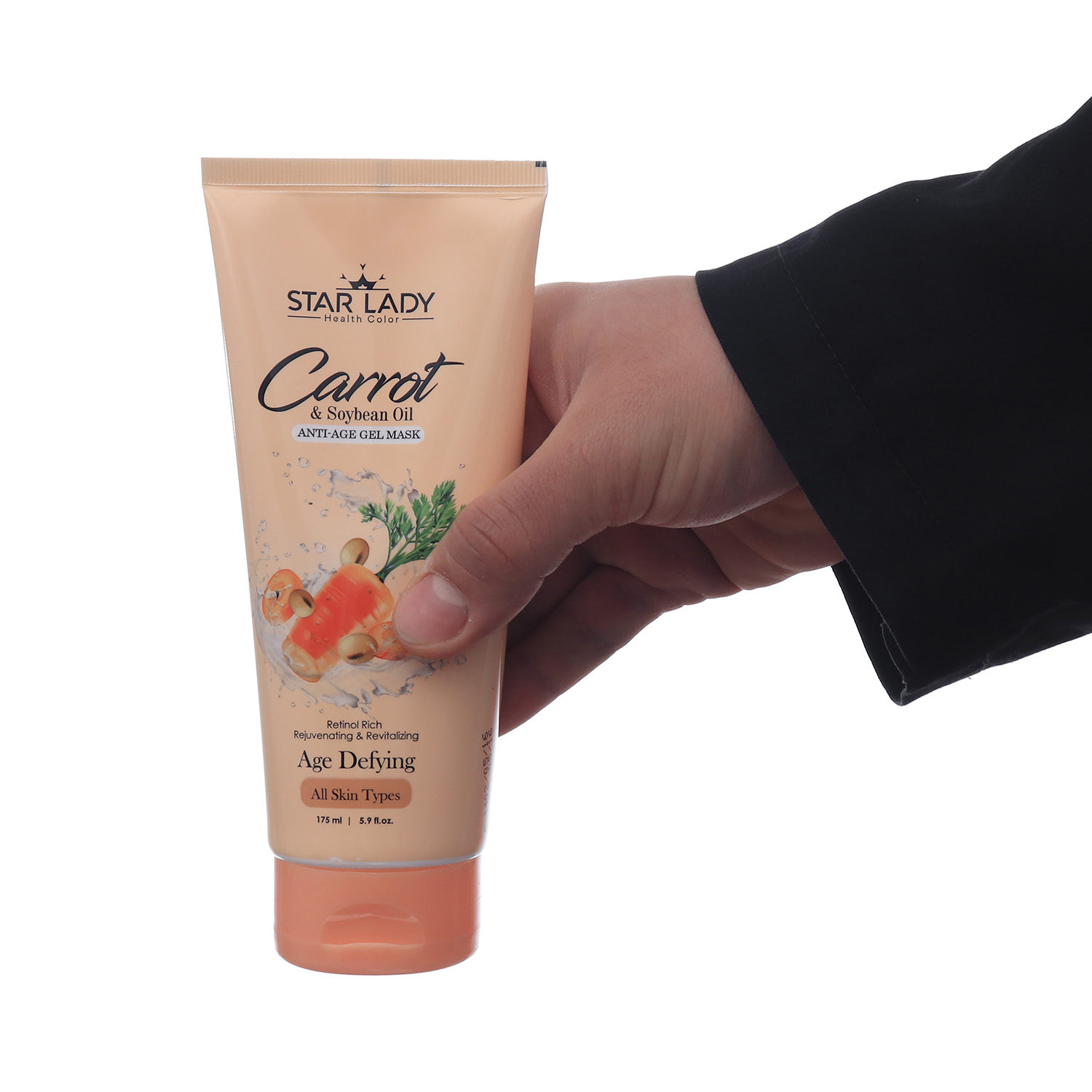 ژل ماسک صورت استارلیدی مدل جوان ساز دانه سویا و هویج حجم 175 میلی لیتر