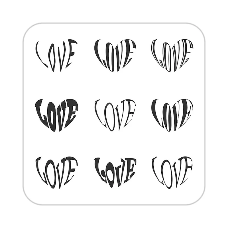 زیر لیوانی کاکتی طرح عاشقانه مدل mp40090