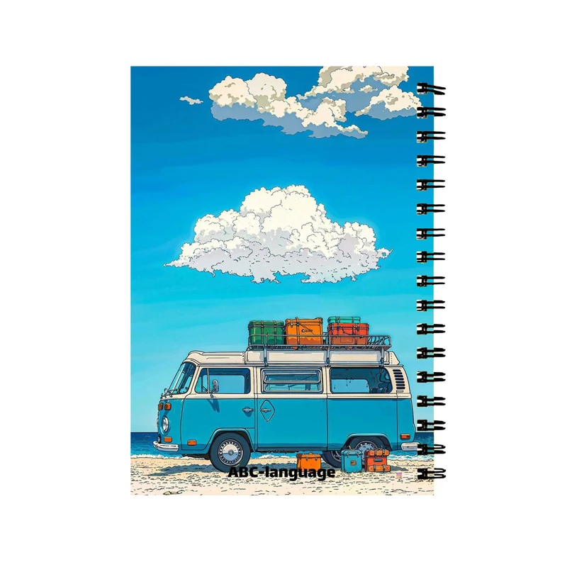 دفتر زبان 60 برگ مدل فولکس واگن کد 0088