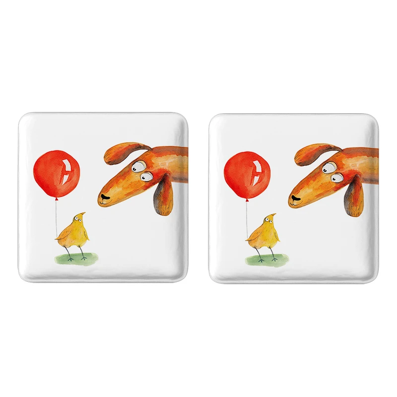 مگنت خندالو مدل سگ و جوجه کد 52685268 مجموعه 2 عددی