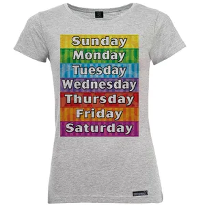 تی شرت آستین کوتاه زنانه 27 مدل Weekdays کد MH1121