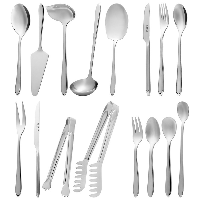 سرویس قاشق، چنگال و کارد استیل 146 پارچه 30 نفره کابان مدل 192
