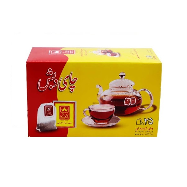 چای کیسه ای چای دبش بسته 25 عددی