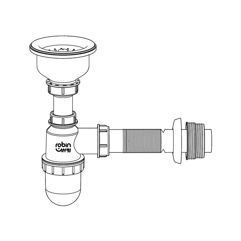 سیفون ظرفشویی گرانیتی روبین مدل saman سیفون ظرفشویی گرانیتی روبین مدل saman