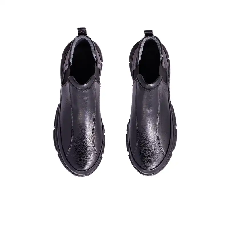 نیم بوت زنانه مدل پانیل رنگ مشکی