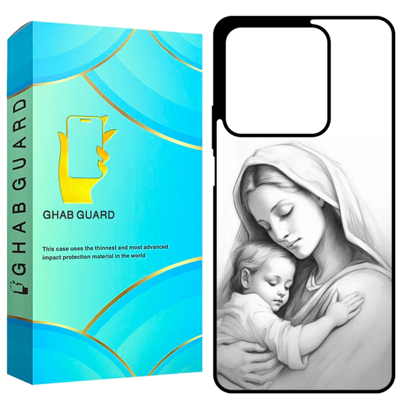 کاور قاب گارد طرح مادر و بچه مدل GCHPN134 مناسب برای گوشی موبایل شیائومی Redmi Note 13 4G