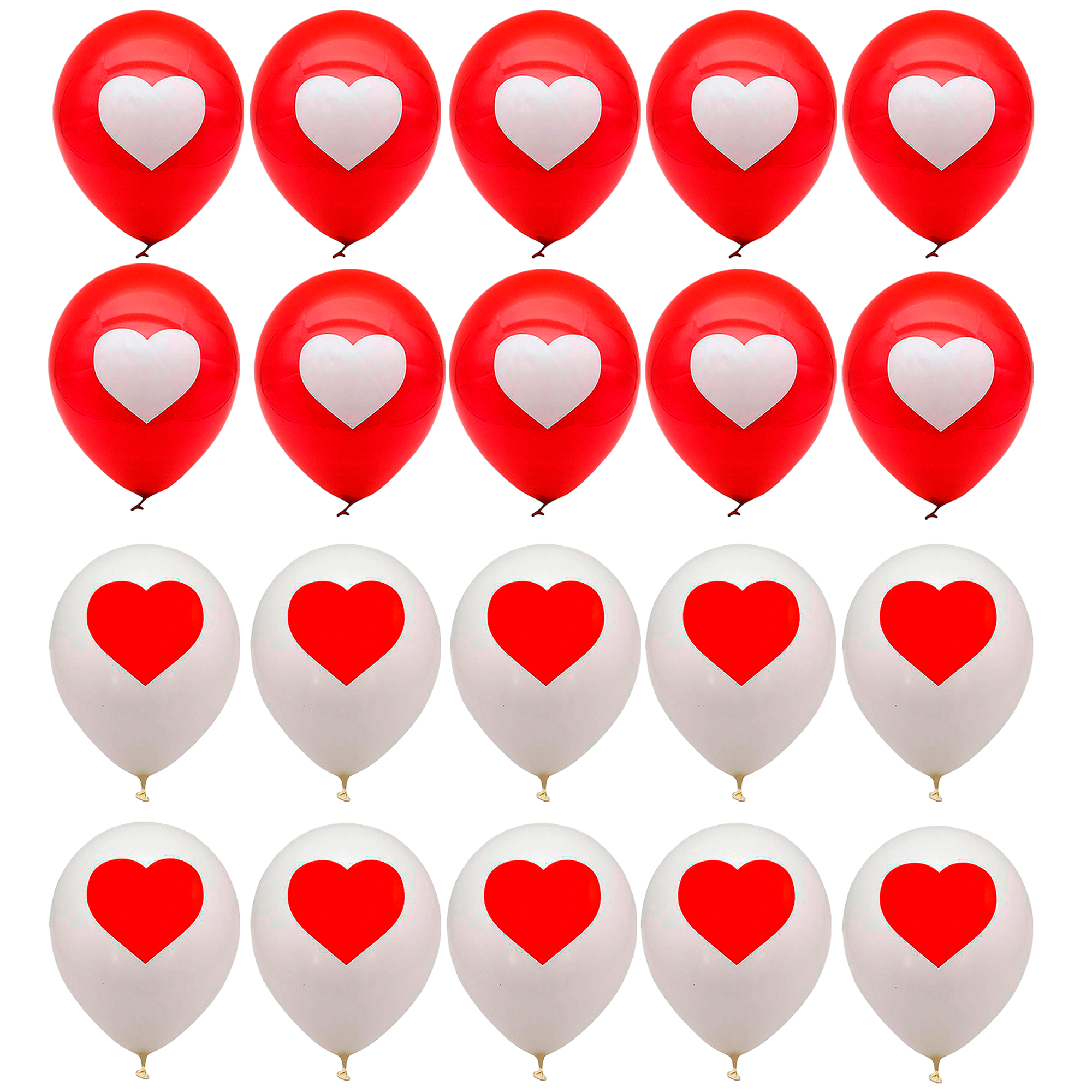 نقد و بررسی بادکنک مدل قلب بسته 20 عددی توسط خریداران