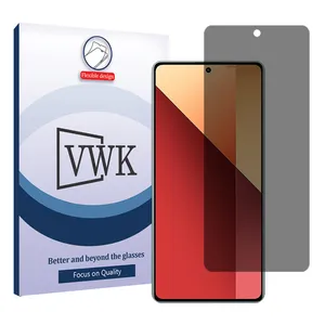VWK Tough model privacy screen protector suitable for Xiaomi Redmi Note 13 Pro 4G mobile phone