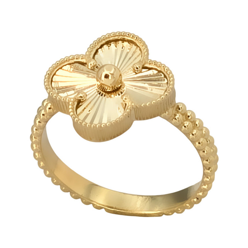 انگشتر طلا 18 عیار زنانه گالری رحمانی مدل ونگلیف کد 055 سایز 55