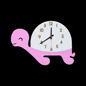 ساعت دیواری کودک مدل لاک پشتی کد 34